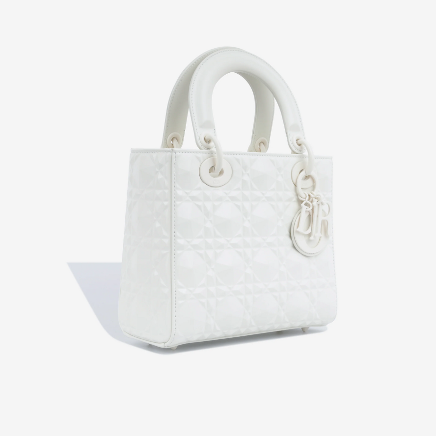 Dior Mini Lady Dior Bag - White