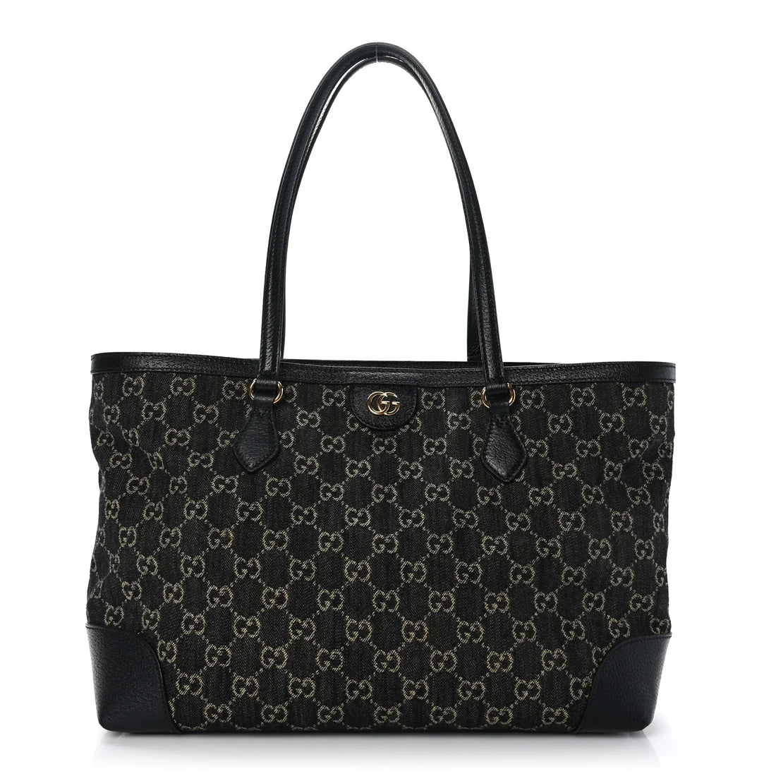 Gucci GG Monogram Medium Ophidia Shopping Tote Bag – Black