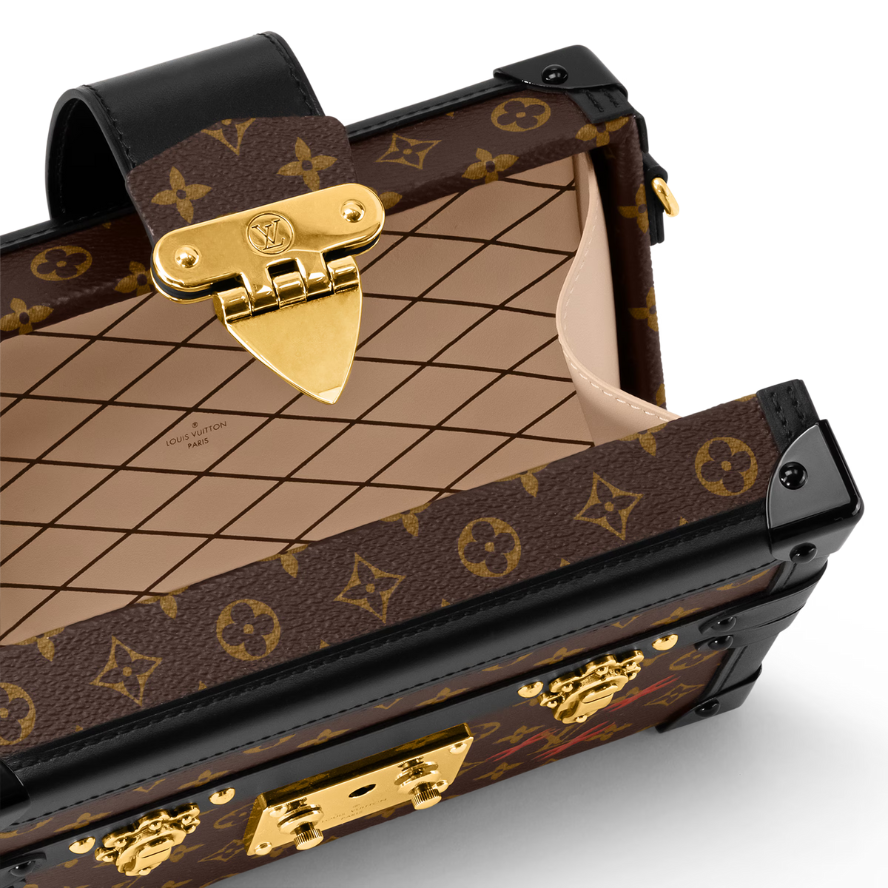 Louis Vuitton Petite Malle Shoulder Bag - Dark Brown