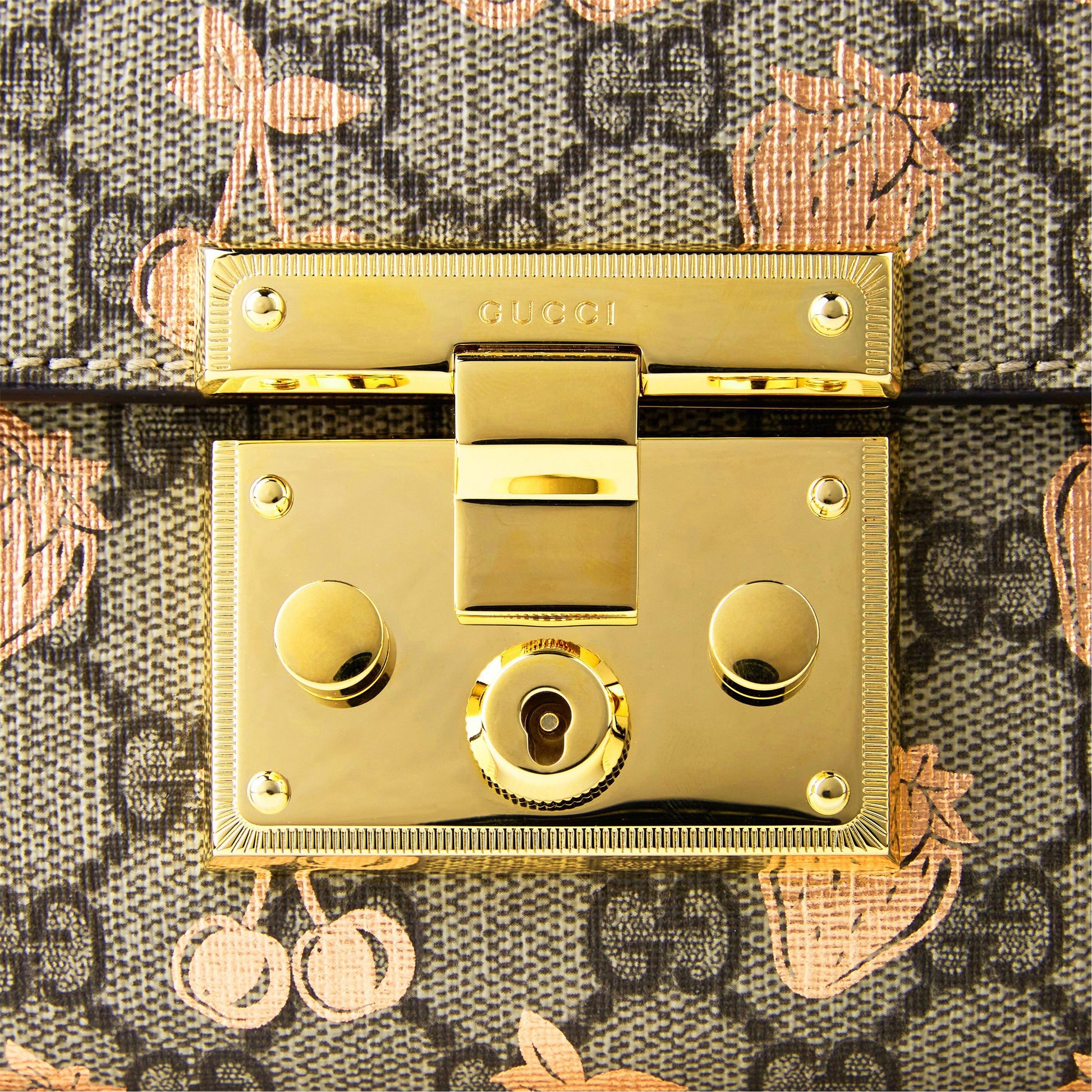 Gucci Padlock Small Berry Shoulder Bag – Beige
