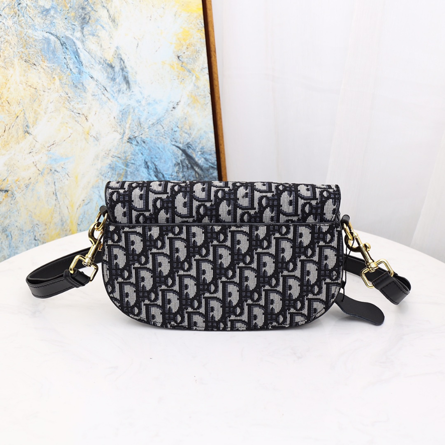 Dior Bobby East West Bag - Blue Dior Oblique Jacquard