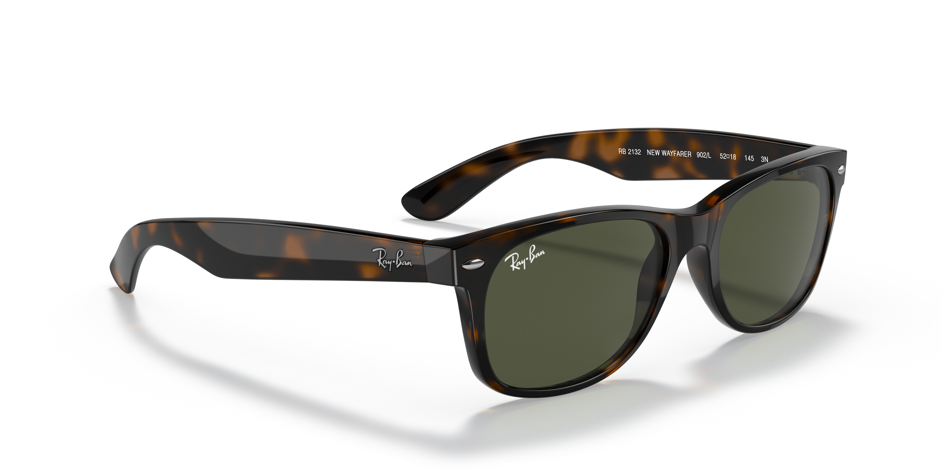 Ray Ban Wayfarer RB2132 902L Tortoise Brown Sunglasses