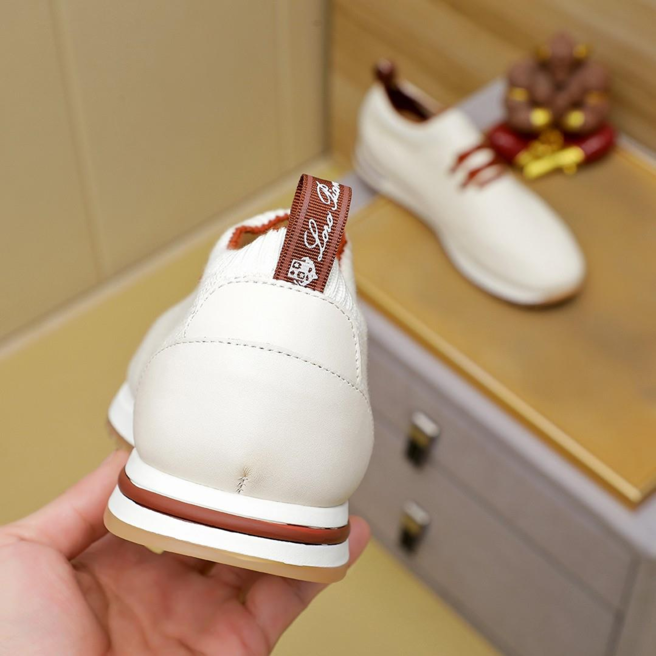 Loro Piana 360 LP Flexy Walk Wish® Wool Sneakers - White (1000)