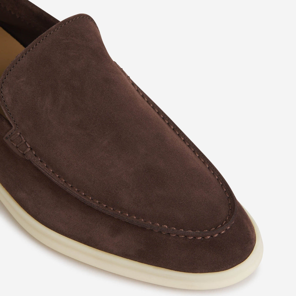 Loro Piana Summer Walk Suede Loafers - Amarone (Q08F)