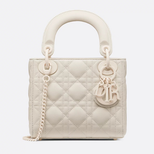 Dior Mini Lady Dior Bag - White