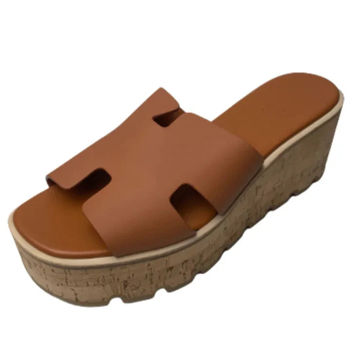 Hermes Eze 30 Sandals - Natural Brown