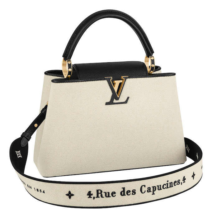Louis Vuitton Canvas Taurillon Capucines MM Handbag –  Beige
