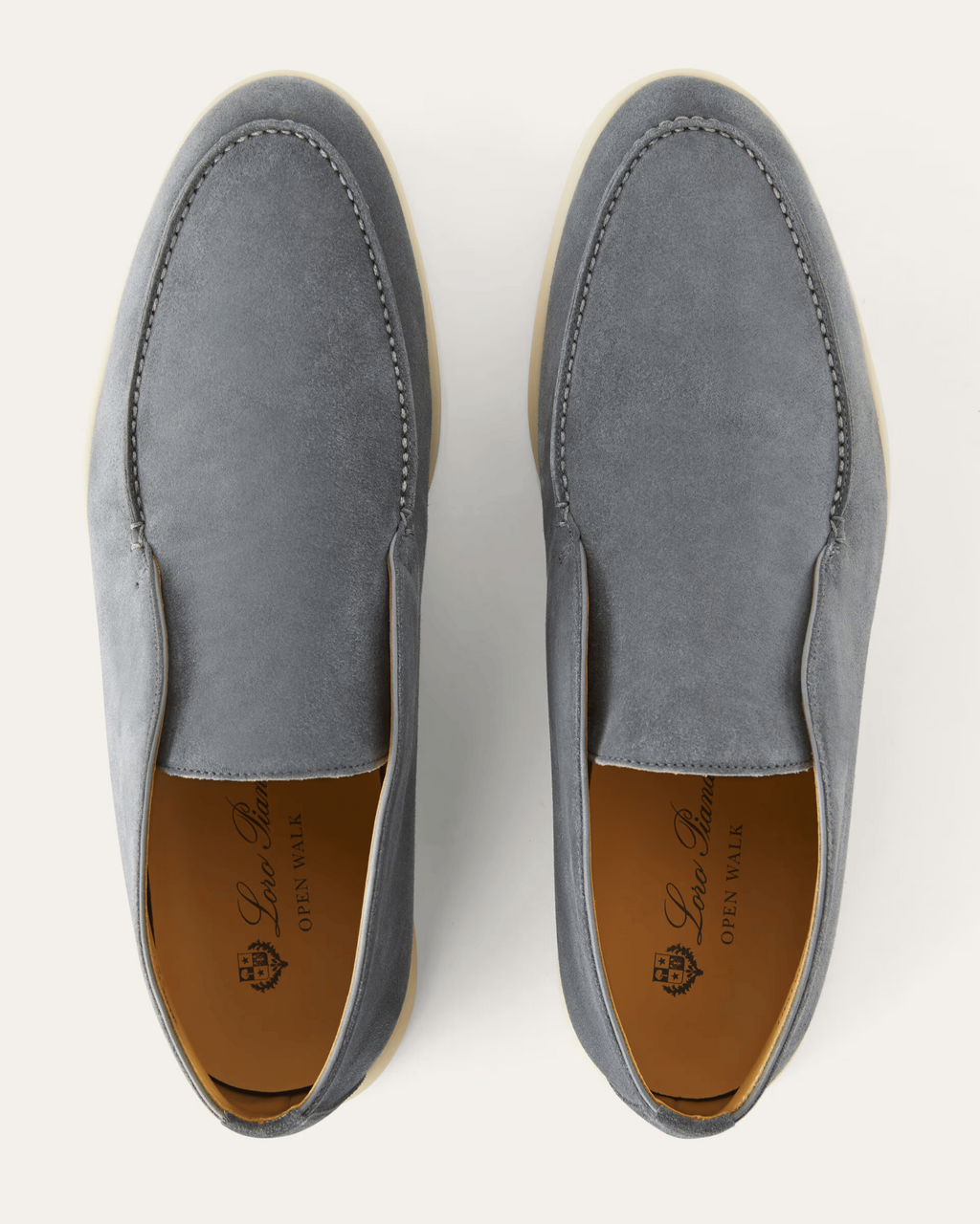 Loro Piana Open Walk Suede Ankle Boots - Frozen Blue (60JF)