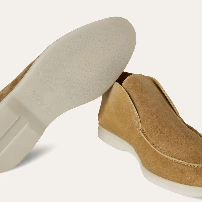 Loro Piana Open Walk The Comfort of Elegance® Ankle Boots – Light Wood Smoke (H755)