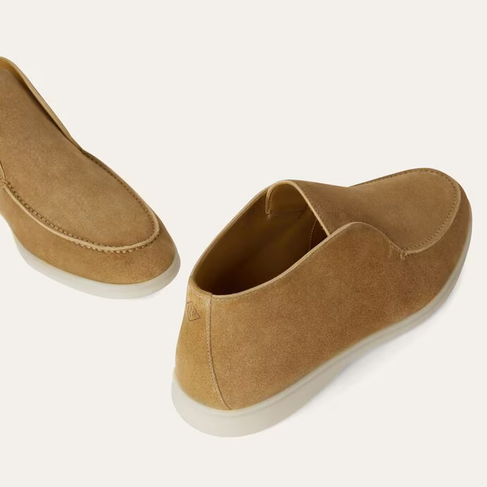 Loro Piana Open Walk The Comfort of Elegance® Ankle Boots – Light Wood Smoke (H755)