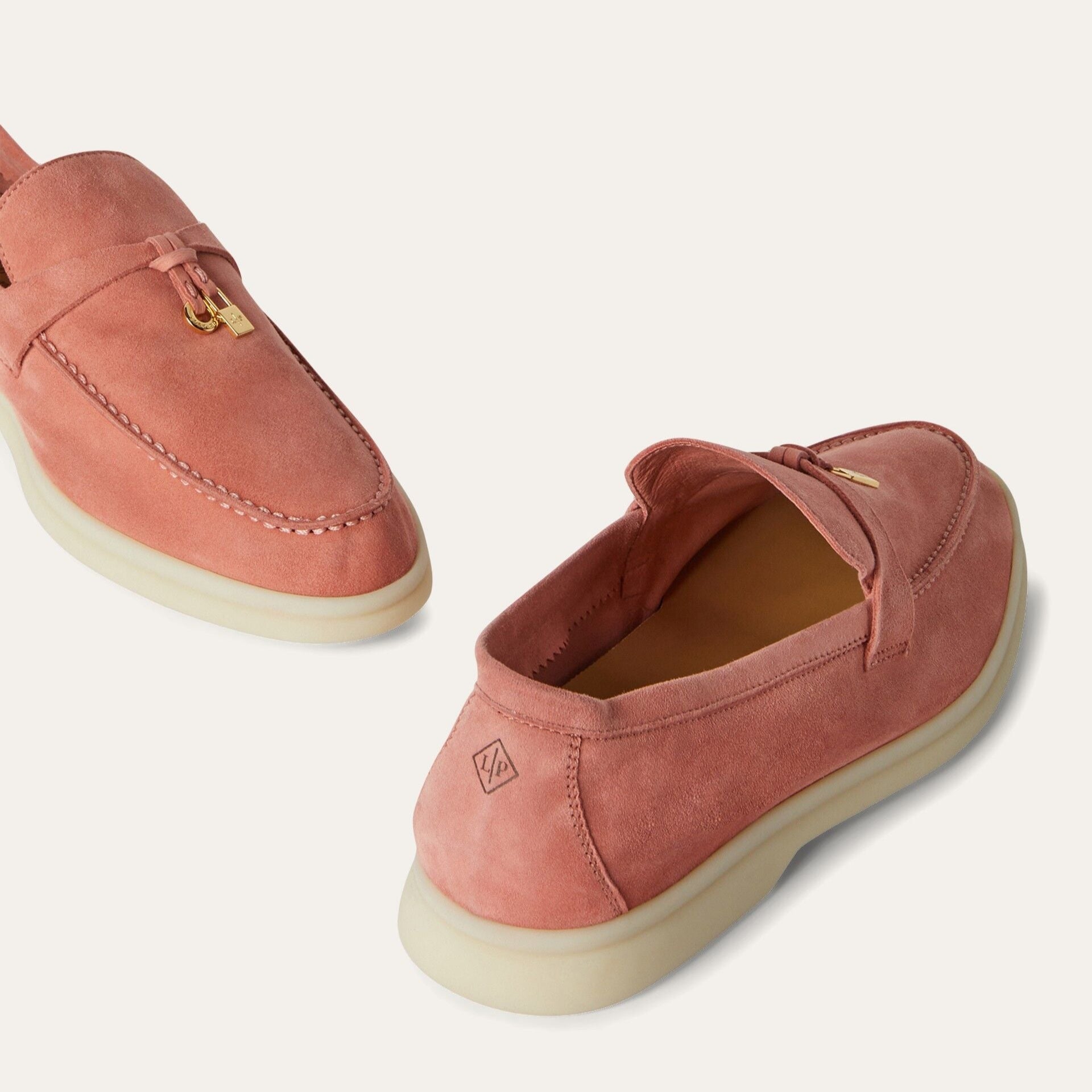 Loro Piana Summer Charms Walk Loafer Suede - Sorbet Pink (303J)