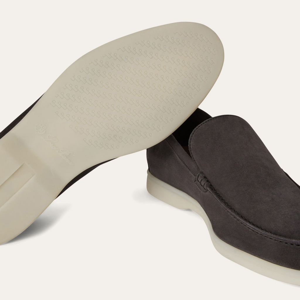 Loro Piana Summer Walk Suede Loafer - Caviar (MB97)