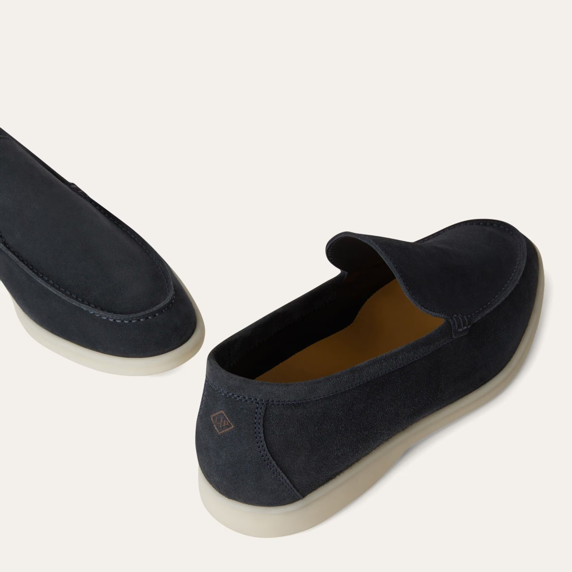 Loro Piana Summer Walk Suede Loafers - Classic Blue (178)