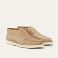 Loro Piana Open Walk Suede Ankle Boots - Goatskin Sandstone