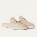 Loro Piana Babouche Charms Walk Suede Loafer - Linen (D746)