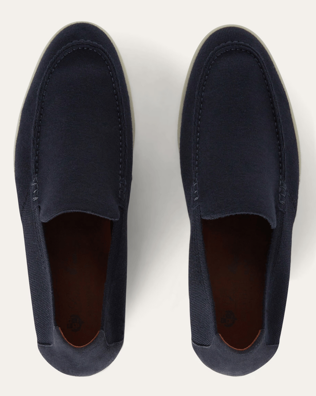 Loro Piana Summer Knitted Walk Wish® Wool Loafers - Navy Blue (W000)