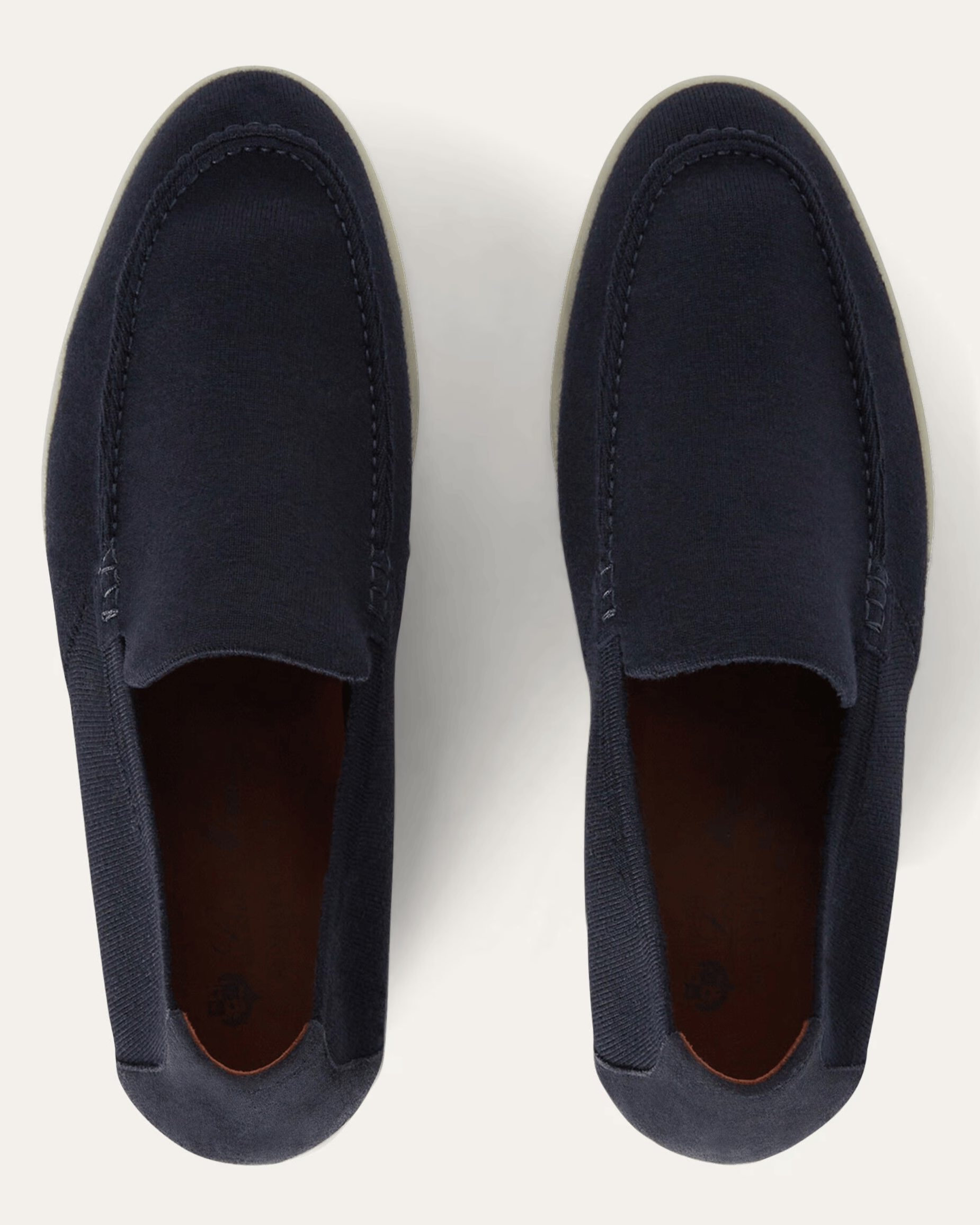 Loro Piana Summer Knitted Walk Wish® Wool Loafers - Navy Blue (W000)
