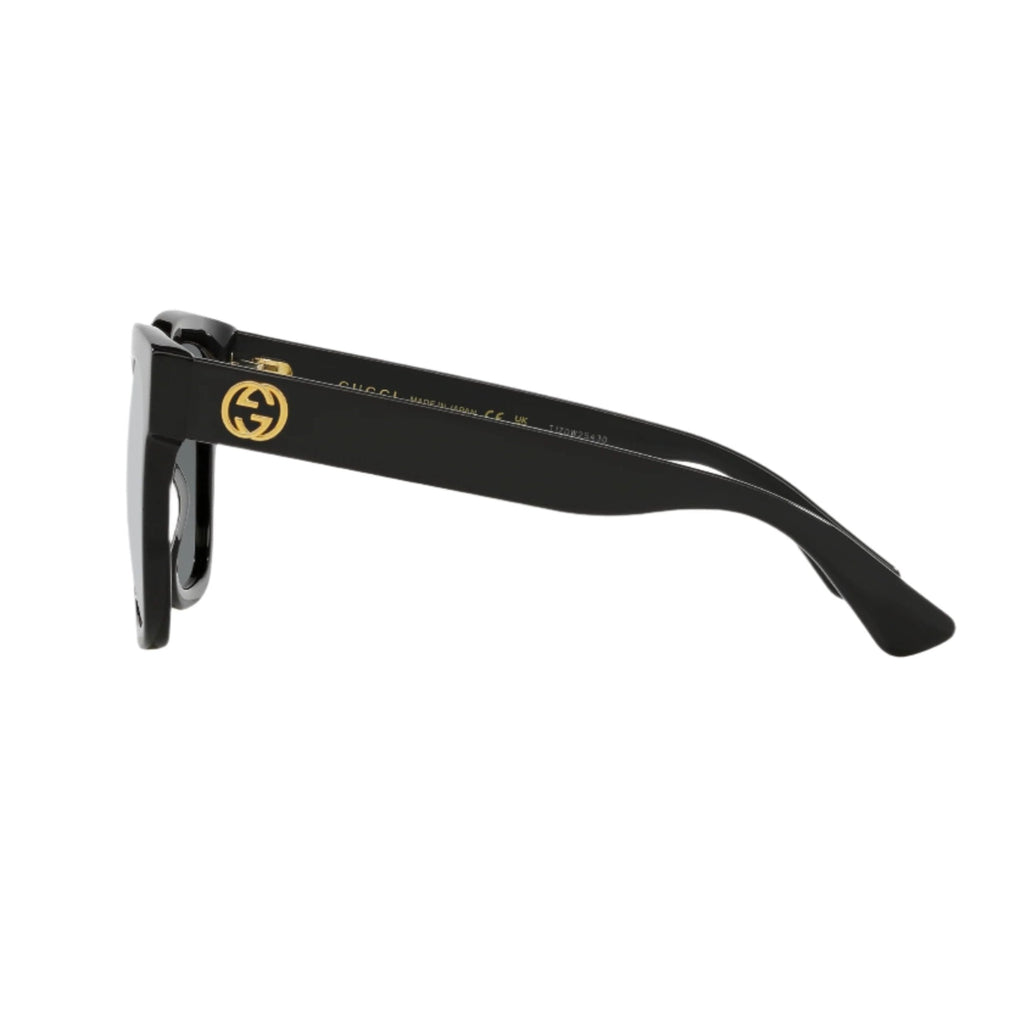 Gucci GG0034S Rectangular Frame Black Sunglasses