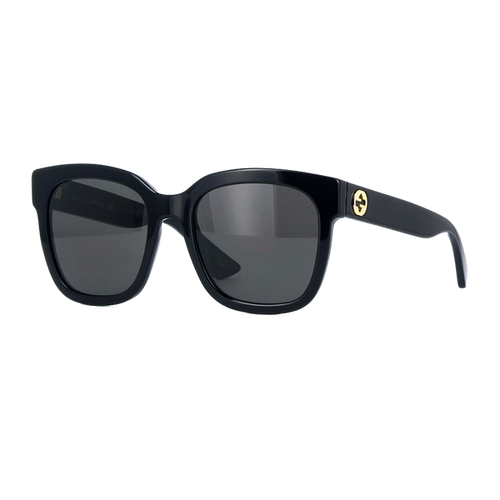 Gucci GG0034S Rectangular Frame Black Sunglasses