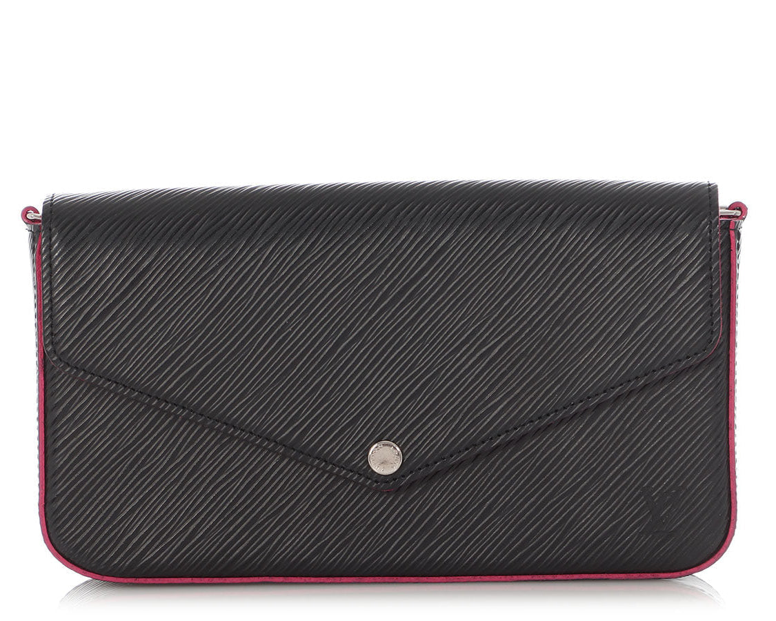 Louis Vuitton Epi Pochette Felicie Chain Bag - Black Hot Pink