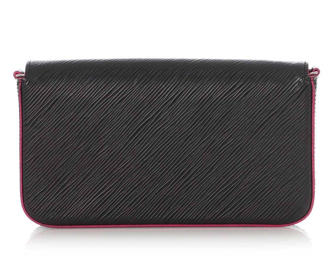 Louis Vuitton Epi Pochette Felicie Chain Bag - Black Hot Pink