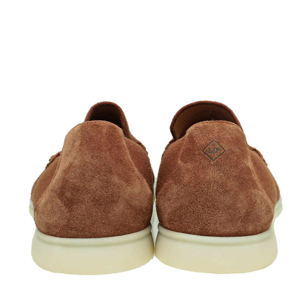 Loro Piana Classic Summer Knitted Walk Loafer - Rust (227)