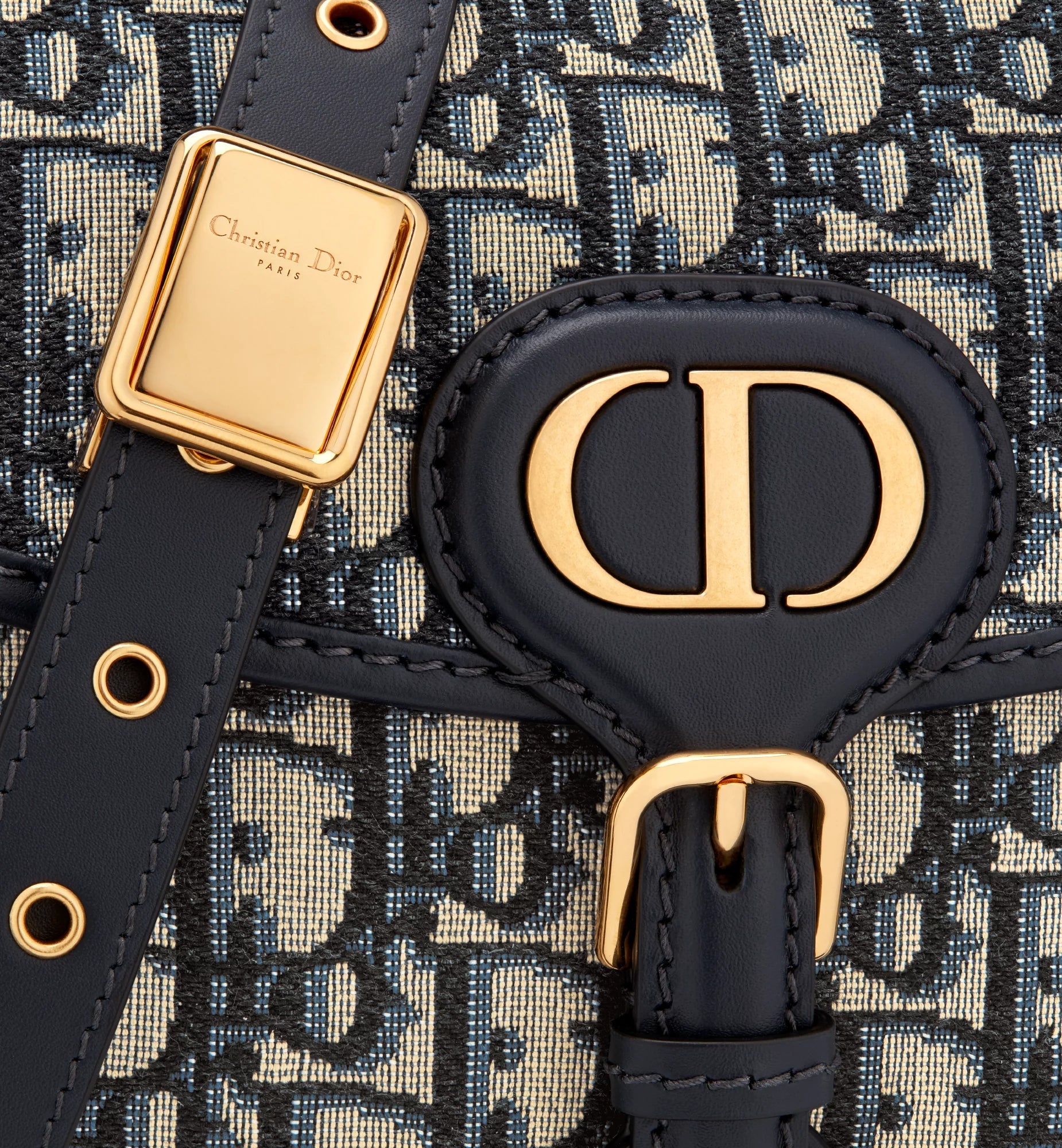 Dior Medium Dior Bobby Bag - Blue Dior Oblique Jacquard