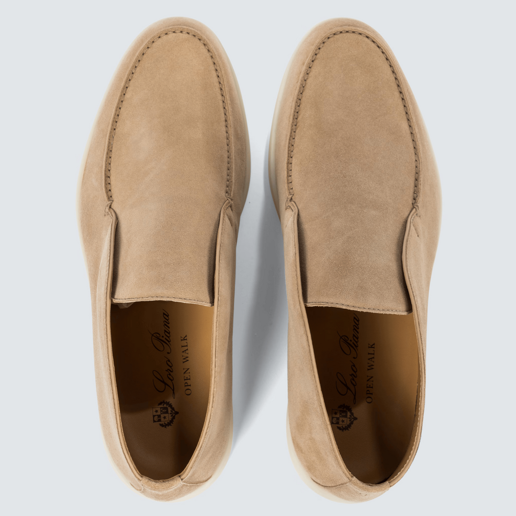 Loro Piana Open Walk Suede Ankle Boots - Goatskin Sandstone