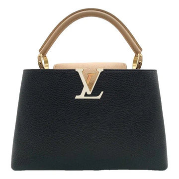 Louis Vuitton Taurillon Leather Capucines Handbag – Black