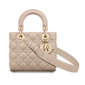 Dior Small Lady Dior Bag - Powder Beige Cannage Lamskin