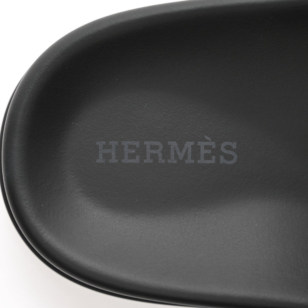 Hermes Chypre Suede Crystals Sandals - Black