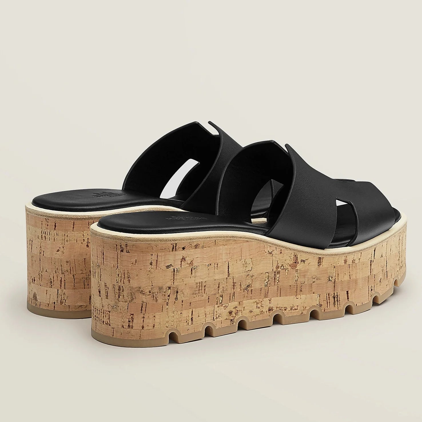 Hermes Eze 30 Sandals - Black