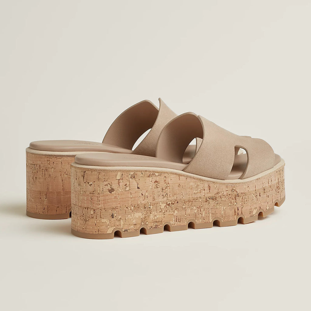 Hermes Eze 30 Sandals - Beige Camel