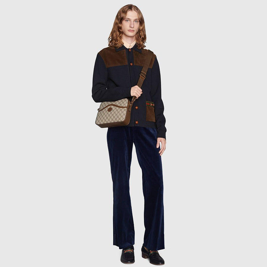 Gucci GG Supreme Crossbody Shoulder Bag – Beige