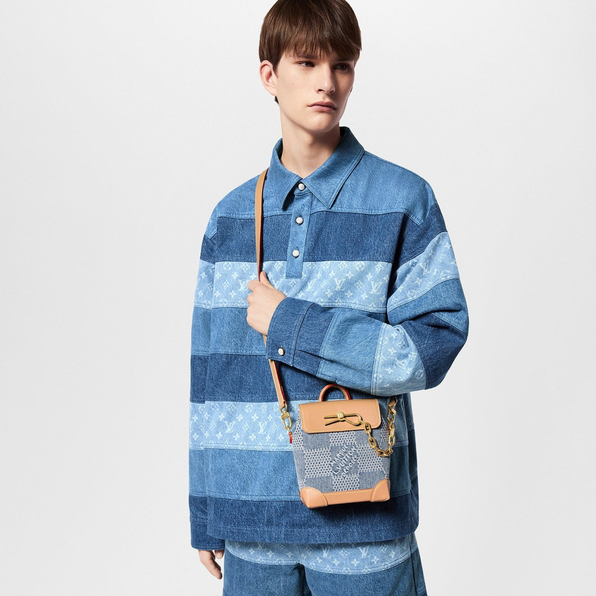 Louis Vuitton Denim Nano Steamer – Blue