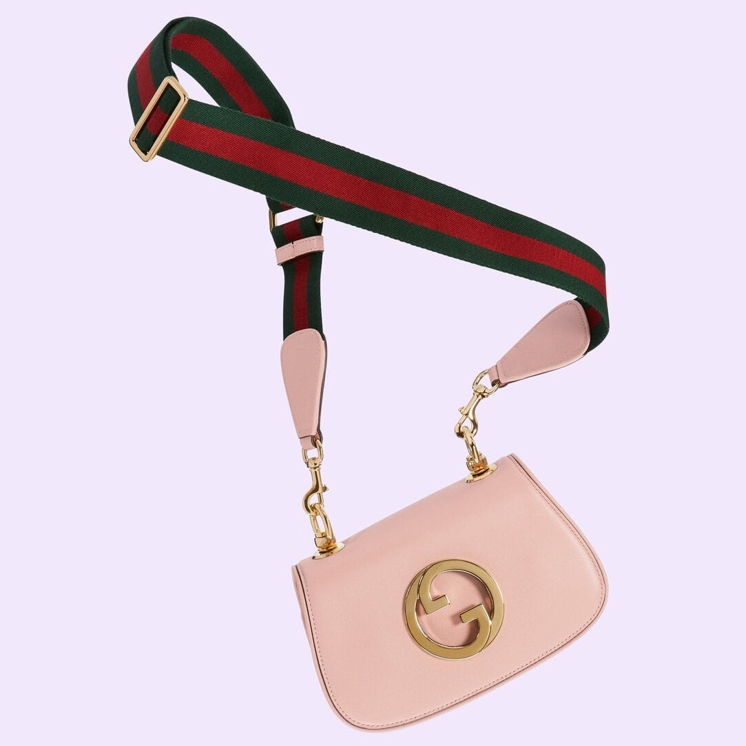 Gucci Blondie Mini Leather Crossbody Shoulder Bag – Pink