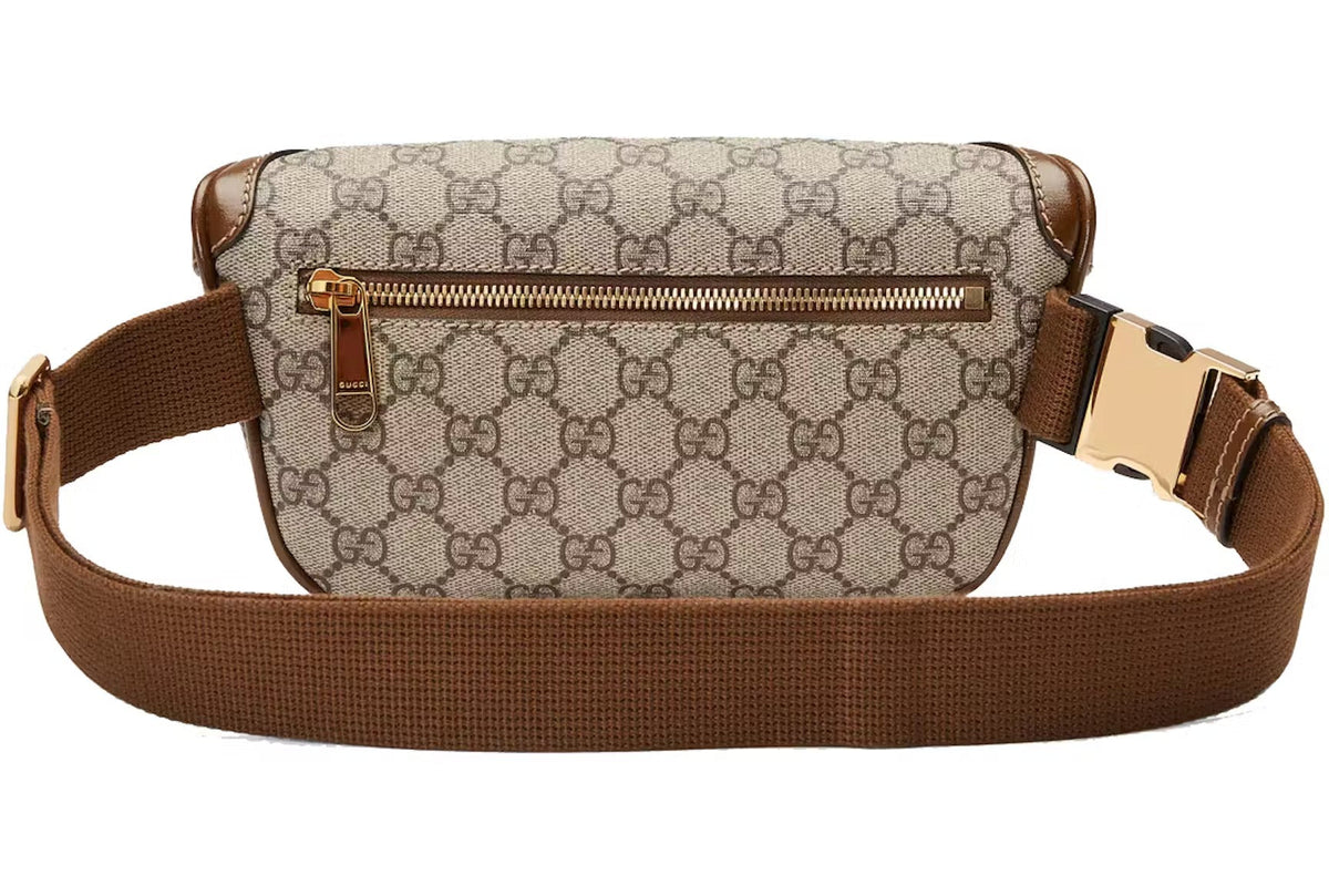 Gucci Interlocking GG Supreme Canvas Belt Bag – Beige & Brown