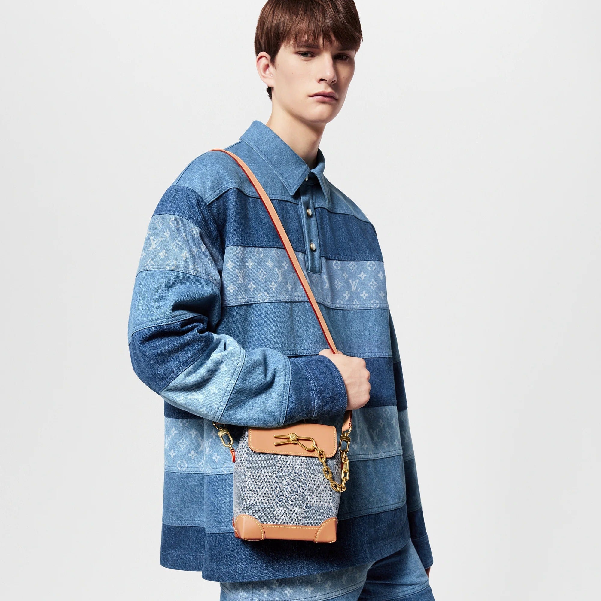 Louis Vuitton Denim Nano Steamer – Blue