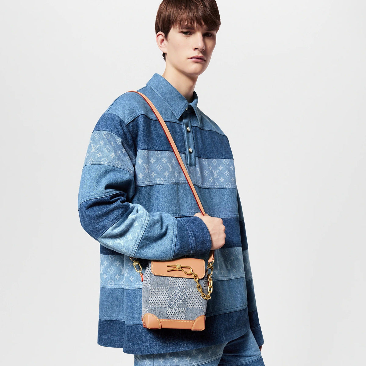 Louis Vuitton Denim Nano Steamer – Blue