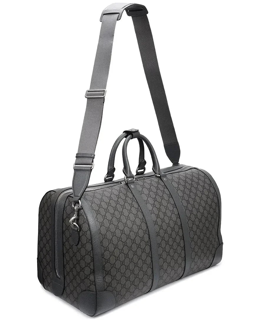 Gucci GG Supreme Canvas Ophidia Duffle Bag – Grey