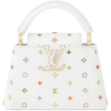 Louis Vuitton x Takashi Murakami Capucines Mini Handbag – White