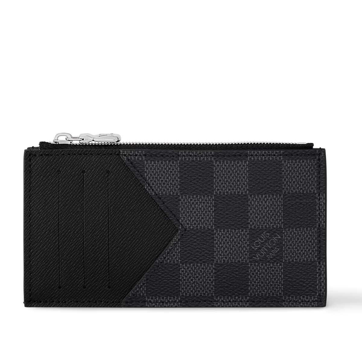 Louis Vuitton Damier Graphite Canvas Coin Card Holder - Black