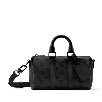 Louis Vuitton Monogram Midnight Canvas Keepall Bandoulière 25 Duffle Bag – Black