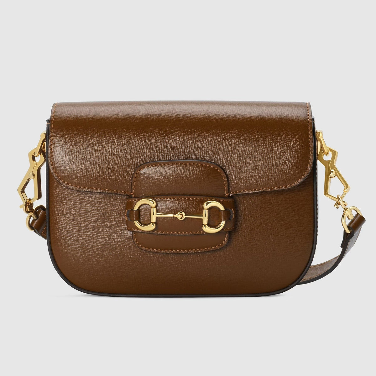 Gucci Horsebit 1955 Small Leather Shoulder Bag – Brown