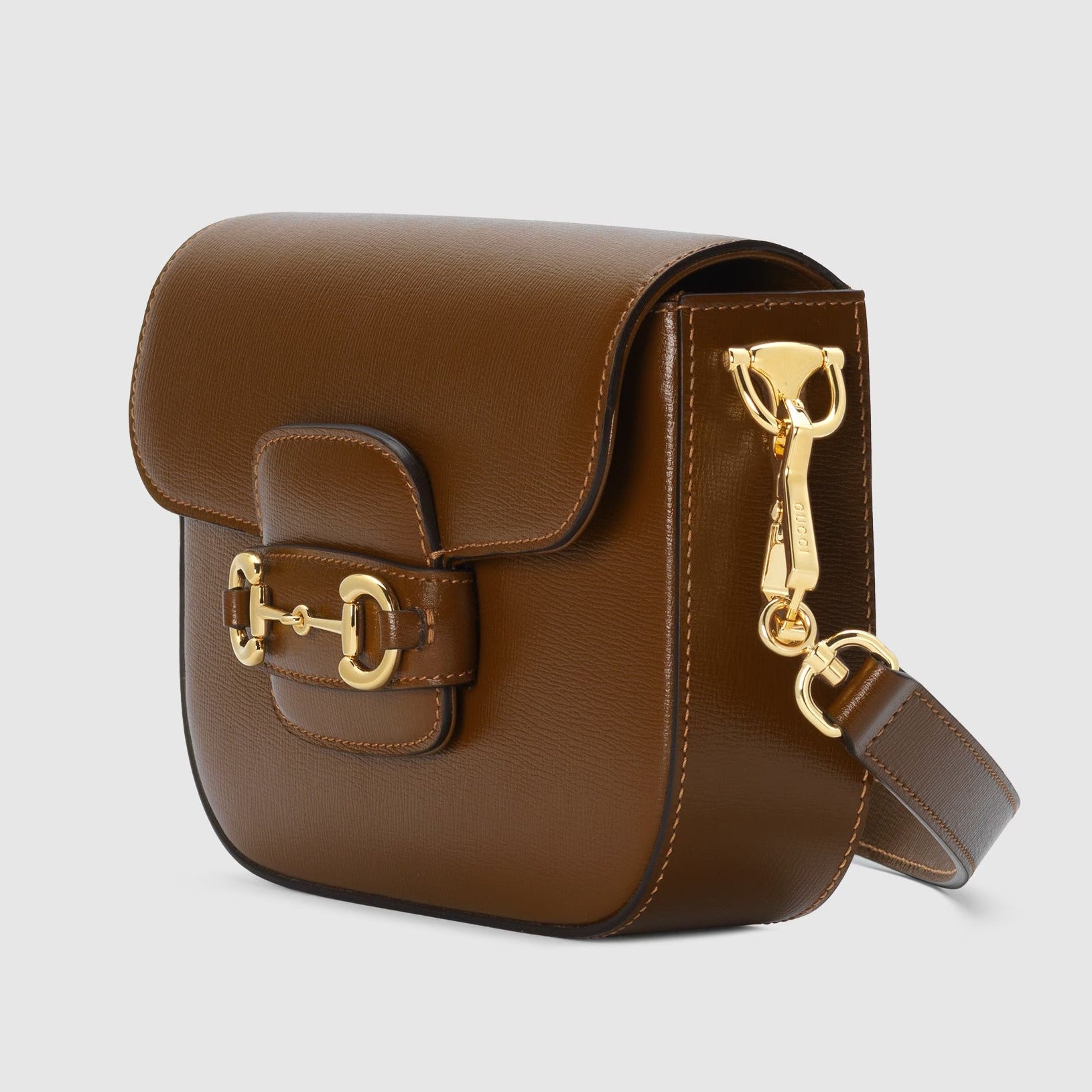 Gucci Horsebit 1955 Small Leather Shoulder Bag – Brown