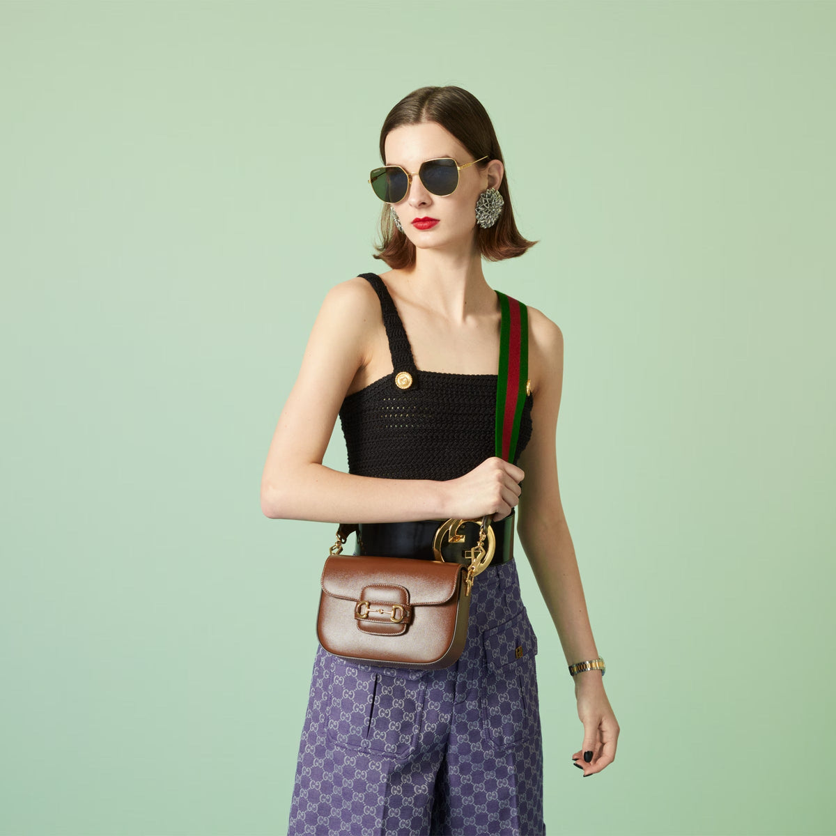 Gucci Horsebit 1955 Small Leather Shoulder Bag – Brown