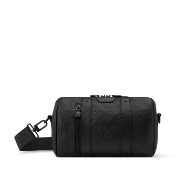 Louis Vuitton Monogram Shadow City Keepall Duffle Bag – Black