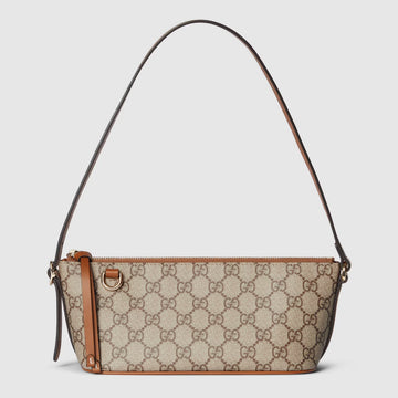 Gucci GG Emblem Small Shoulder Bag – Beige