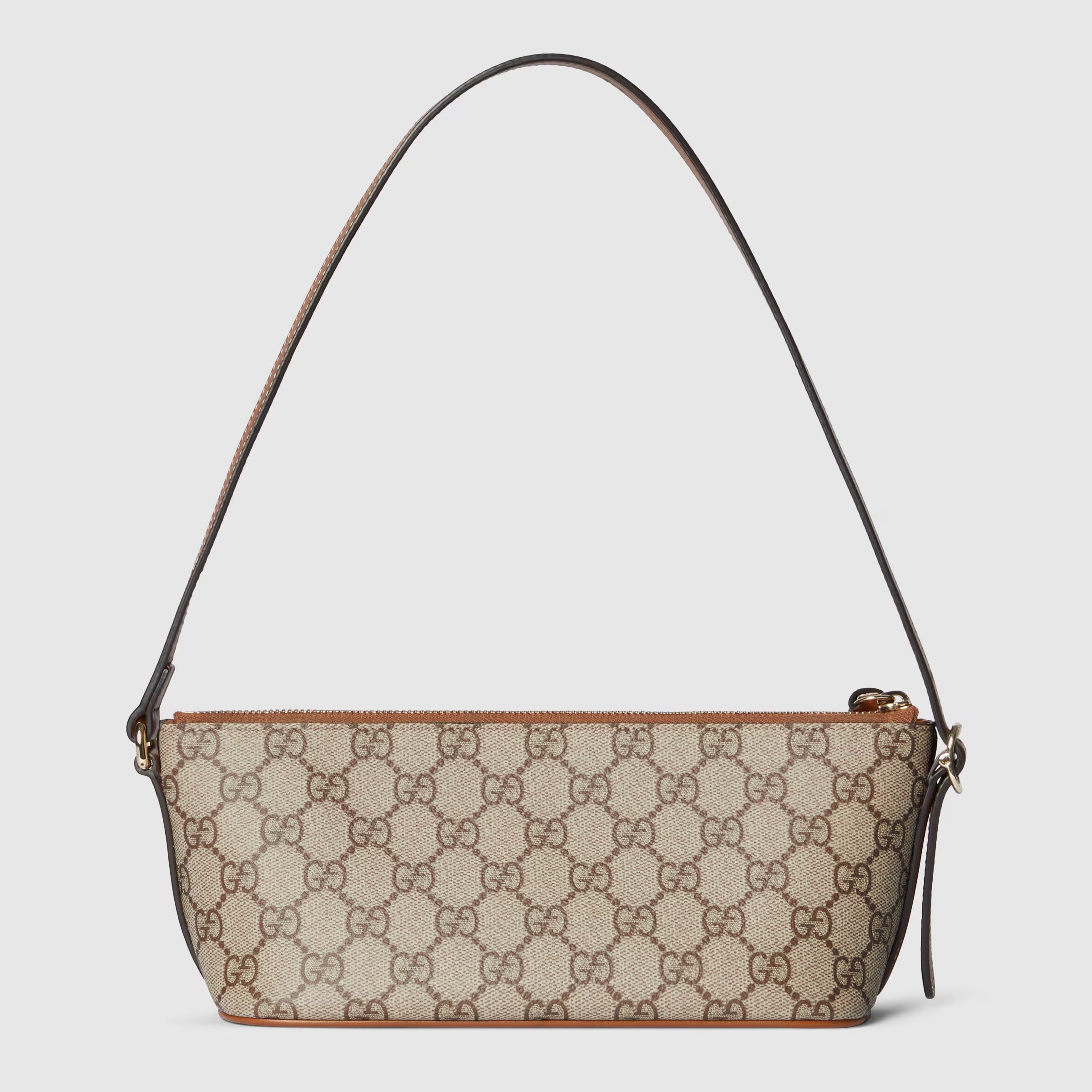 Gucci GG Emblem Small Shoulder Bag – Beige