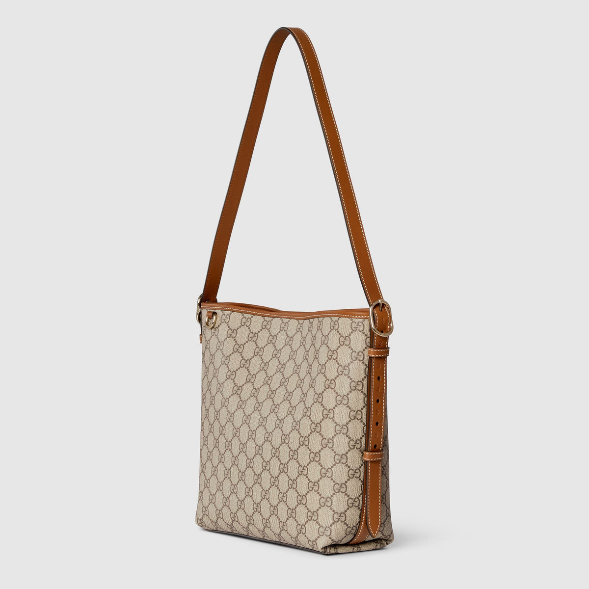 Gucci GG Emblem Small Shoulder Bag – Beige/Brown